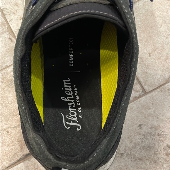 Florsheim Treadlite Plain Toe Mens bluish gray Leather Sneakers. Size 11 M - Picture 6 of 13